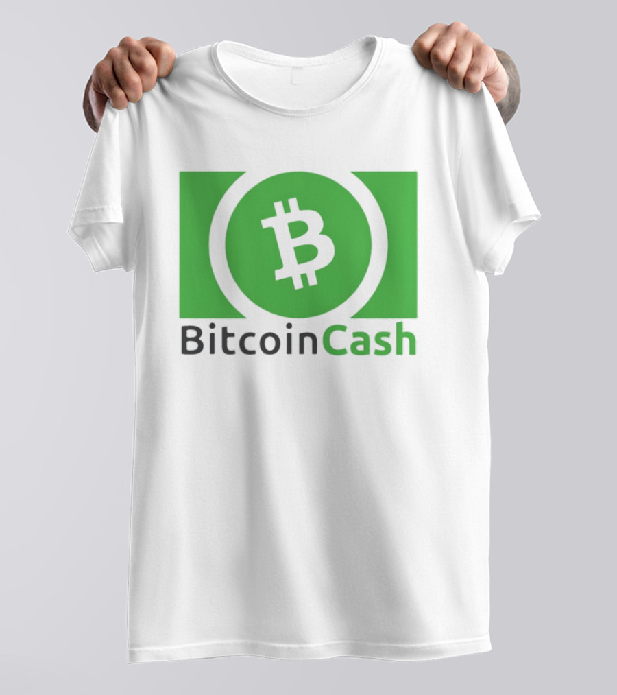 Bitcoin Cash Cryptocurrency Symbol Green Circle T-Shirt