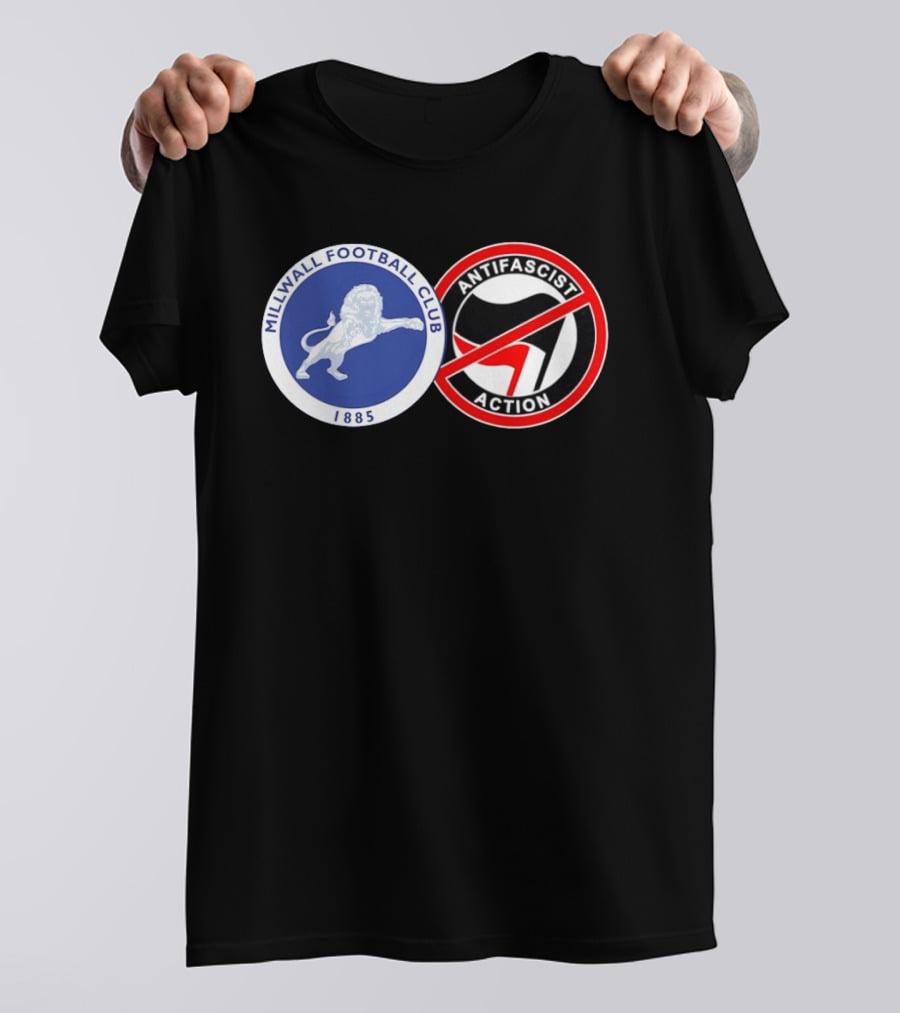 Millwall Football Club 1885 Anti Antifascist Action T-Shirt