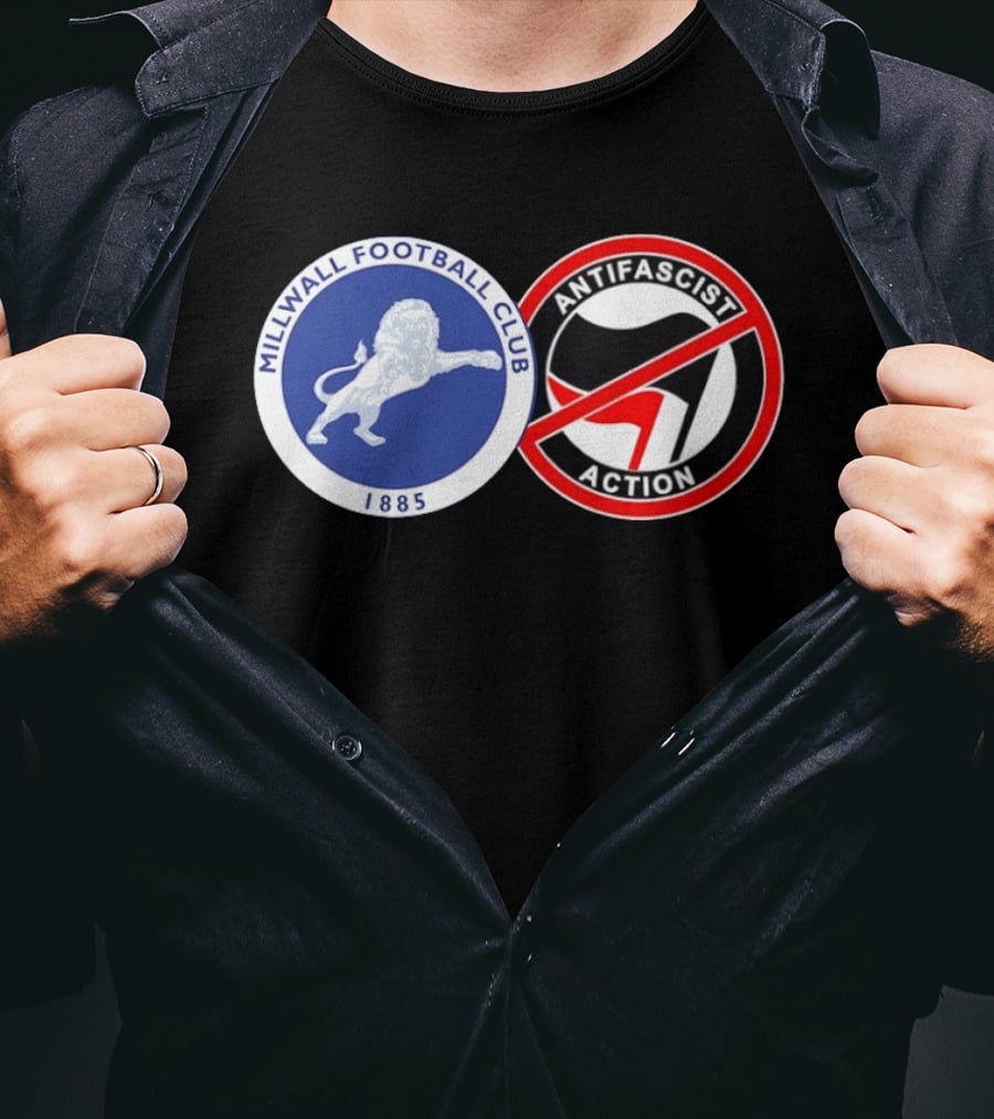 Millwall Football Club 1885 Anti Antifascist Action T-Shirt