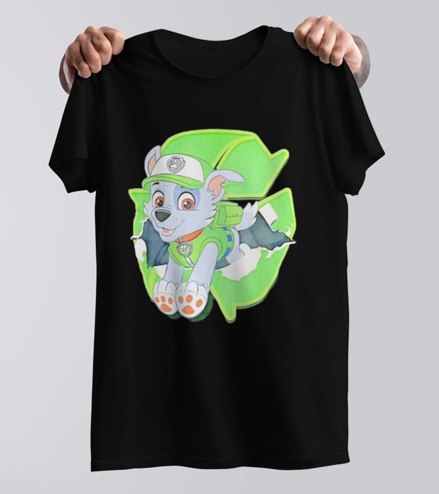 Bought Myself A Rocky Recycle Adventure Paw Patrol Rocky Puppy Patrol Green Eco Friendly T-Shirt