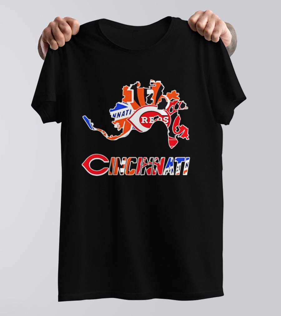 Cincinnati Reds Bengals Bearcats Cyclones Sports Teams T-Shirt