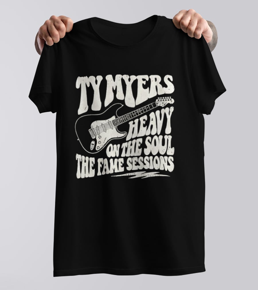 Ty Myers Heavy On The Soul The Fame Sessions Guitar T-Shirt