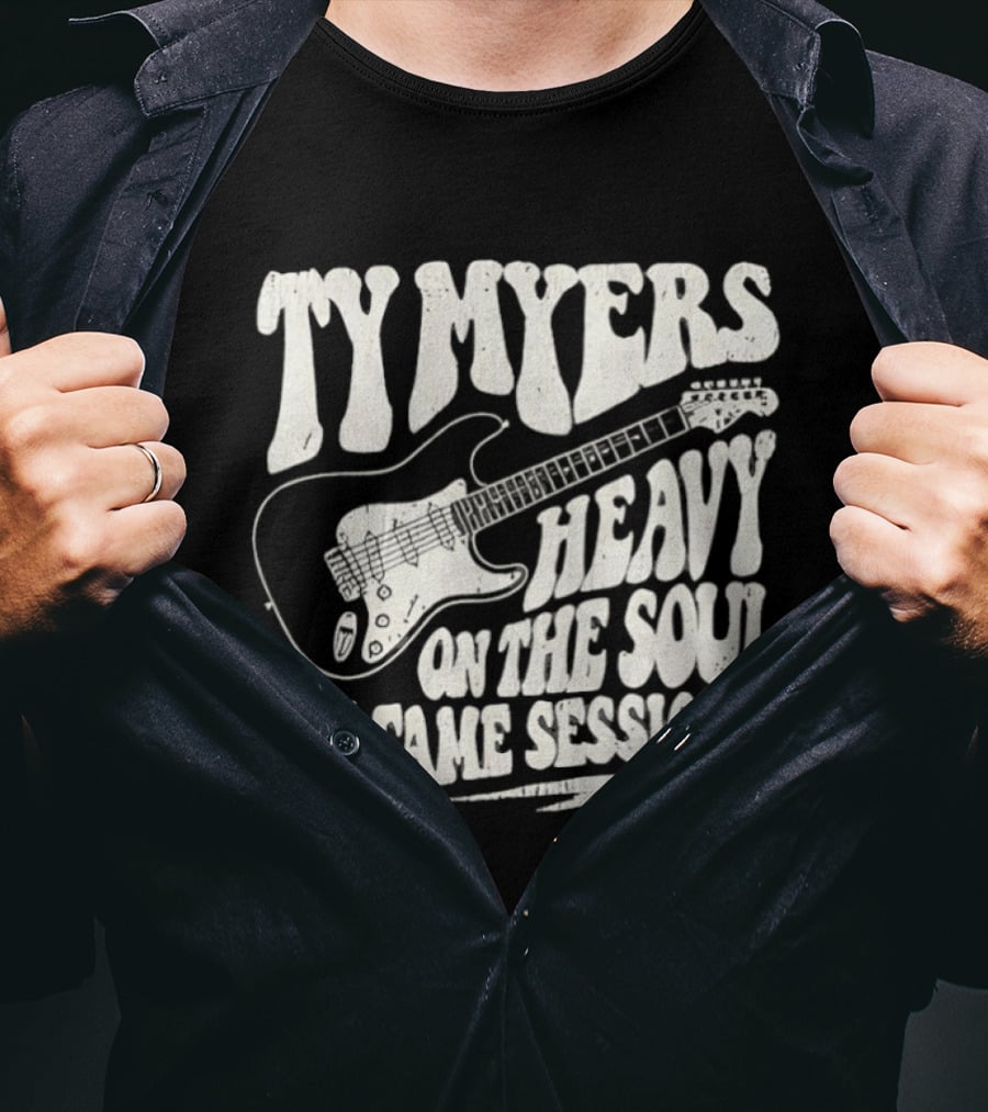 Ty Myers Heavy On The Soul The Fame Sessions Guitar T-Shirt