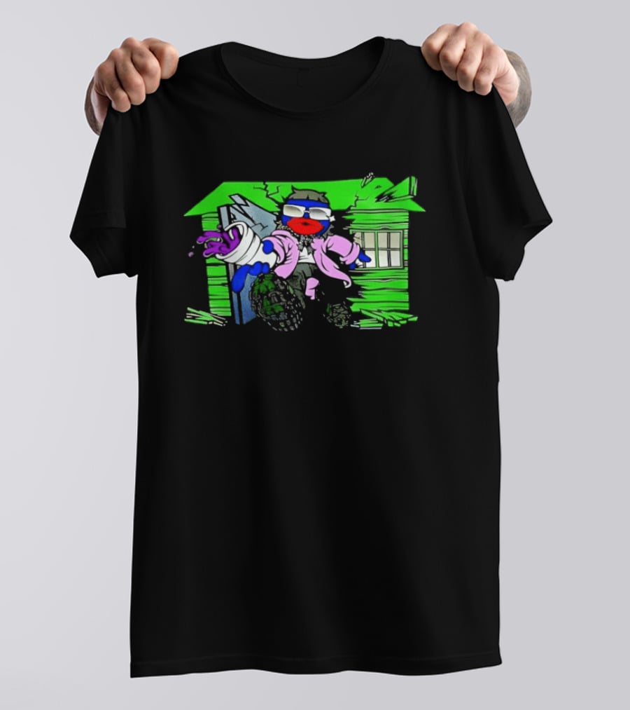 Joeyy Tour NOD Zombie House Neon Paint Splatter T-Shirt