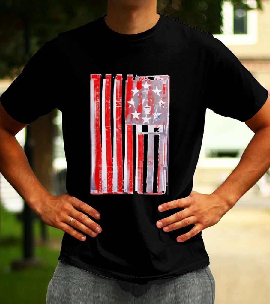 Rottweiler American Flag Independence Dog Lovers Patriotic USA T-Shirt