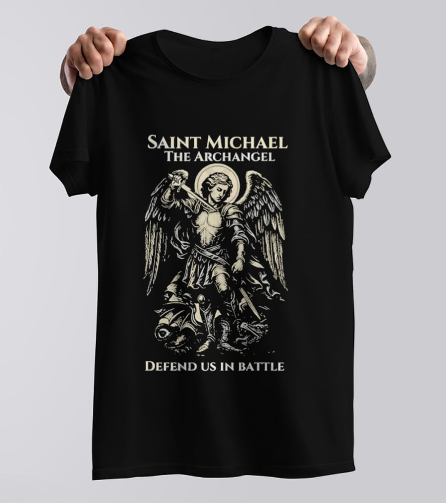 Saint Michael The Archangel Defend Us In Battle T-Shirt
