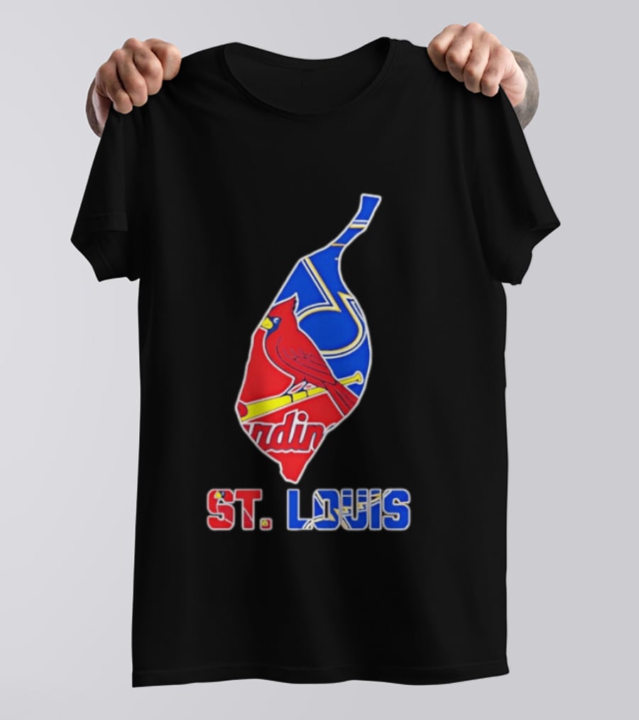 St. Louis Cardinals And Blues Team Spirit T-Shirt