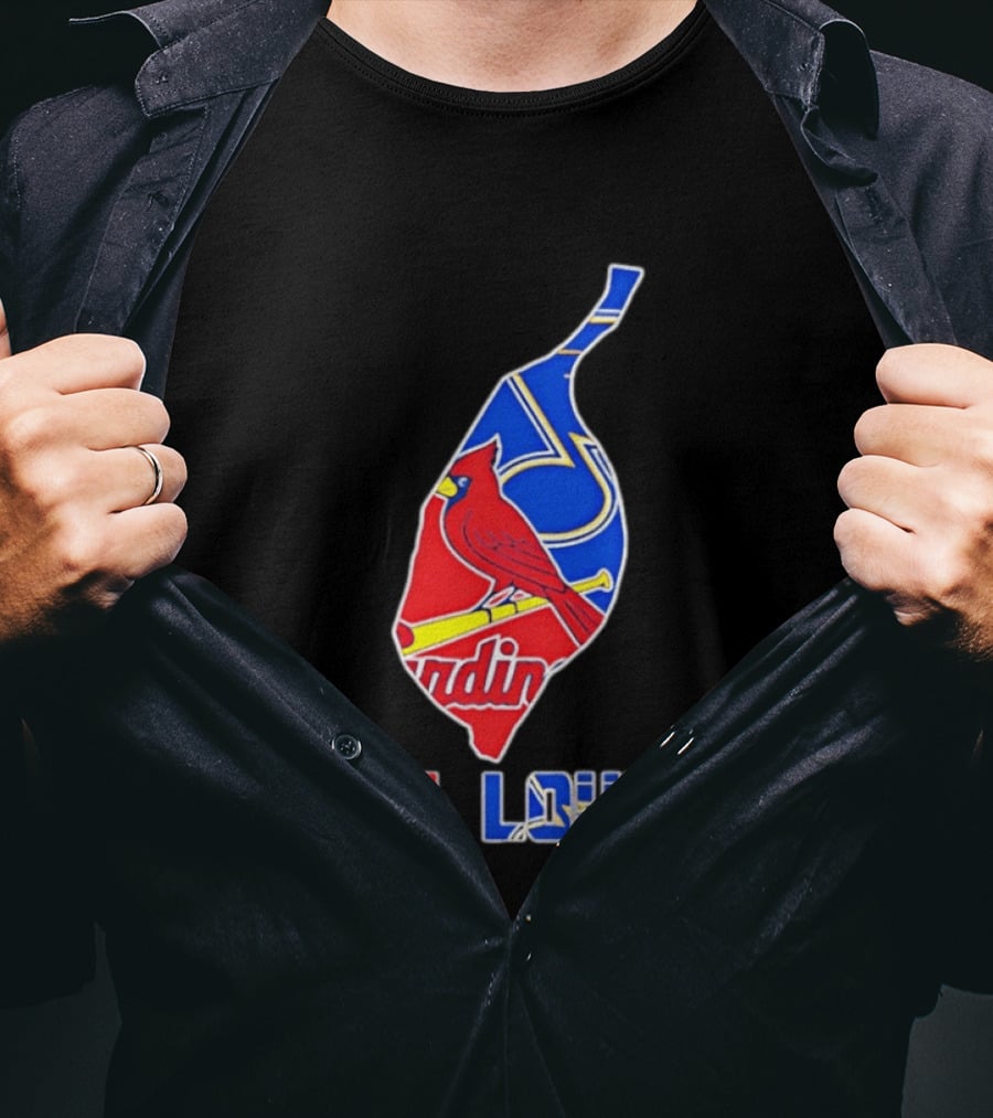 St. Louis Cardinals And Blues Team Spirit T-Shirt