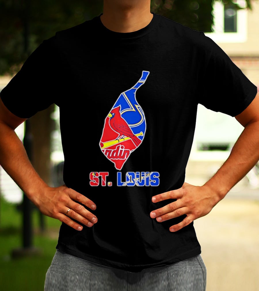 St. Louis Cardinals And Blues Team Spirit T-Shirt