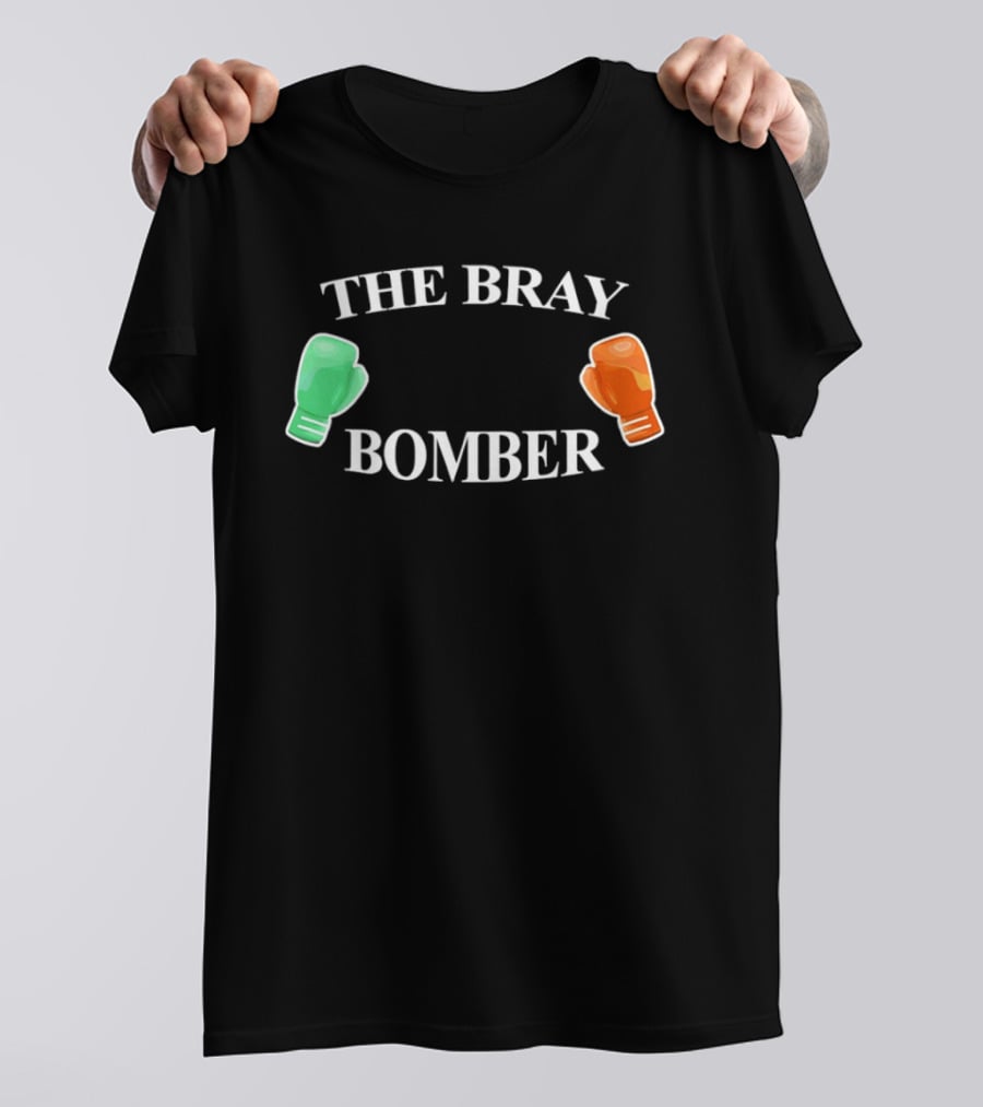 The Bray Bomber Boxing Gloves Green Orange T-Shirt