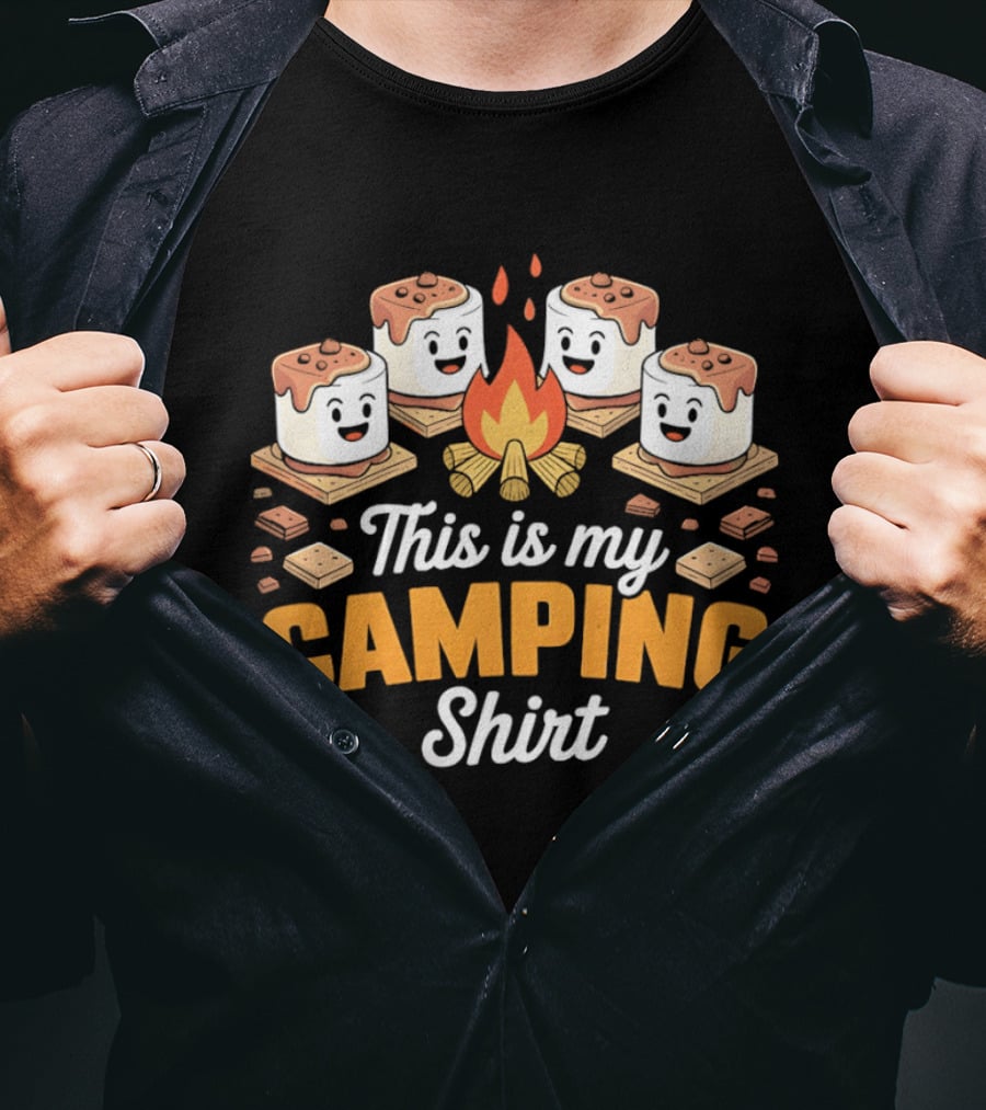 This Is My Camping Campfire Marshmallows T-Shirt
