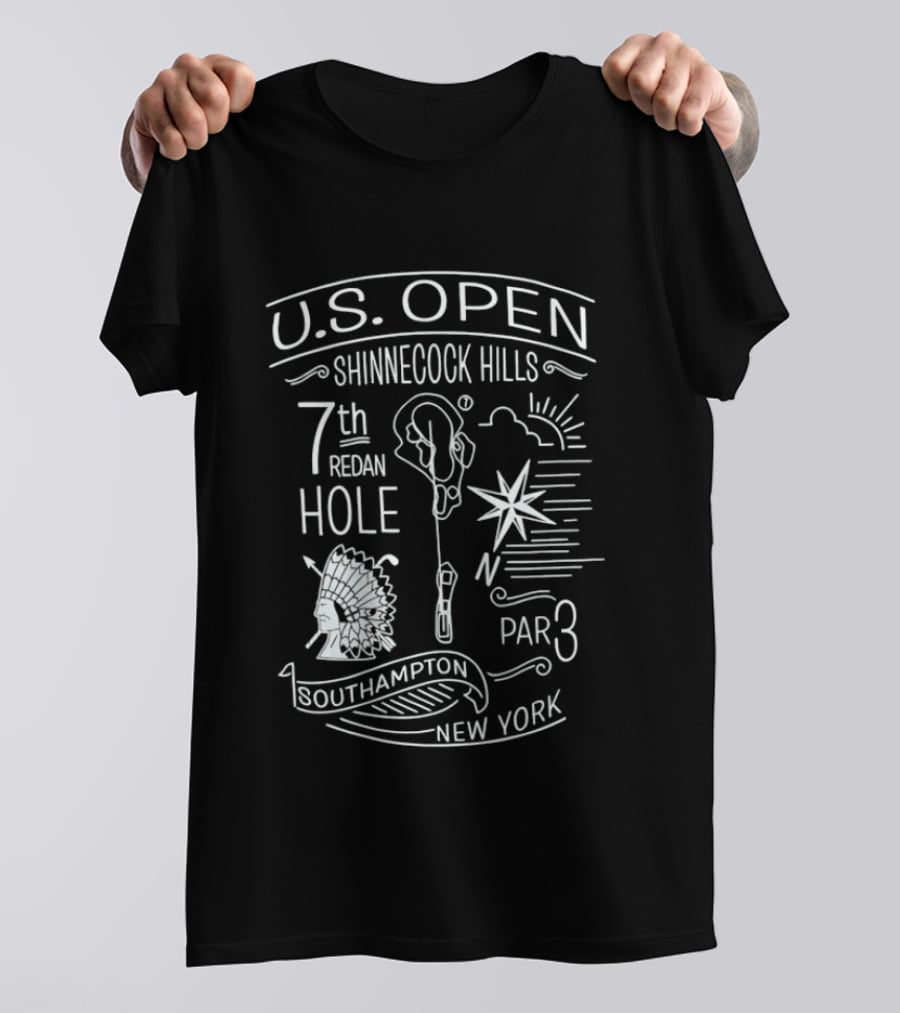 U.S. Open Shinnecock Hills 7th Redan Hole Par 3 Southampton New York T-Shirt
