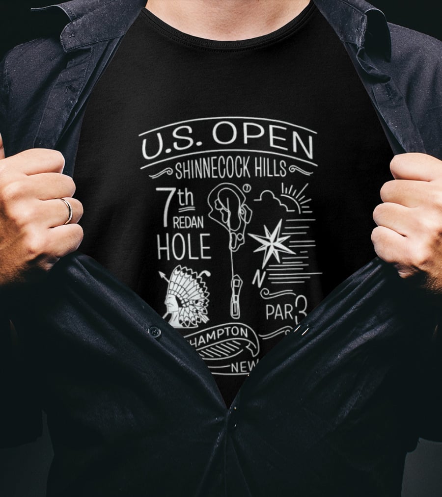 U.S. Open Shinnecock Hills 7th Redan Hole Par 3 Southampton New York T-Shirt