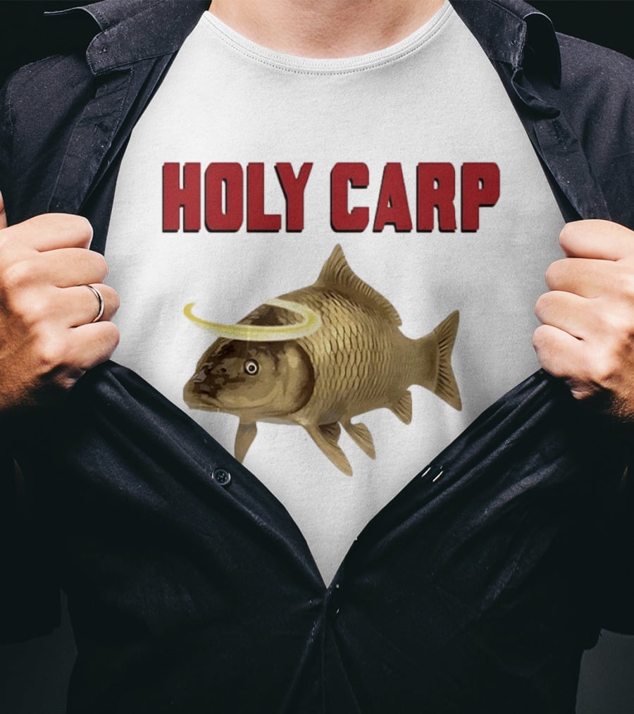 Holy Carp Fish With Halo T-Shirt