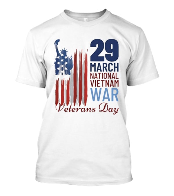 March 29 Honor National Vietnam War Veterans Day Patriotic Flag Recognize Heroes T-Shirt