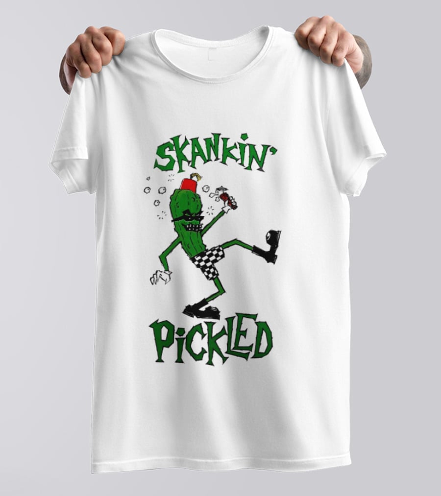 Skankin' Pickle Dancing Cartoon Character Fun Novelty T-Shirt