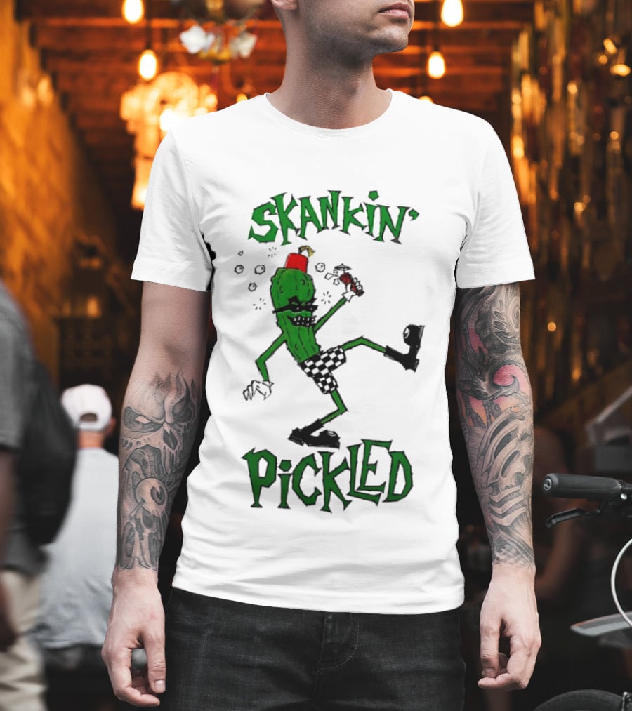 Skankin' Pickle Dancing Cartoon Character Fun Novelty T-Shirt