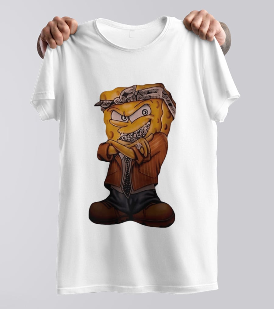 SquarePants Registered Flex Offender Gangster With Bandana And Bling T-Shirt