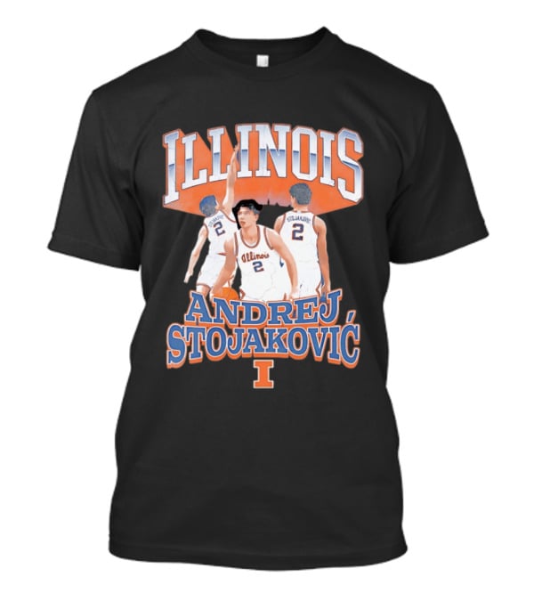 Illinois Basketball Andrej Stojakovic T-Shirt