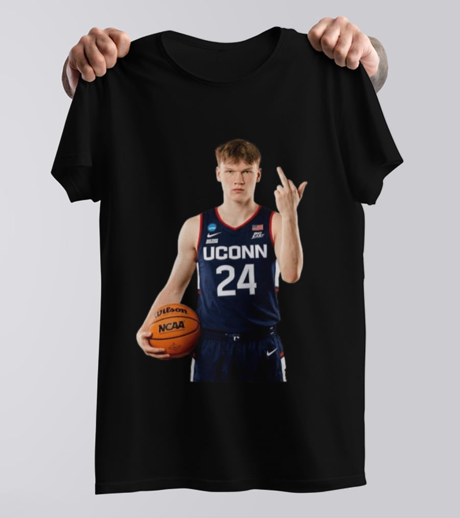 Braylon Mullins UConn Huskies 24 NCAA Basketball Middle Finger T-Shirt