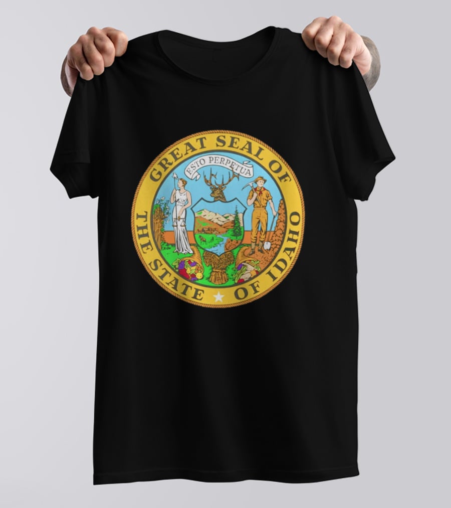 Great Seal Of The State Of Idaho Esto Perpetua T-Shirt