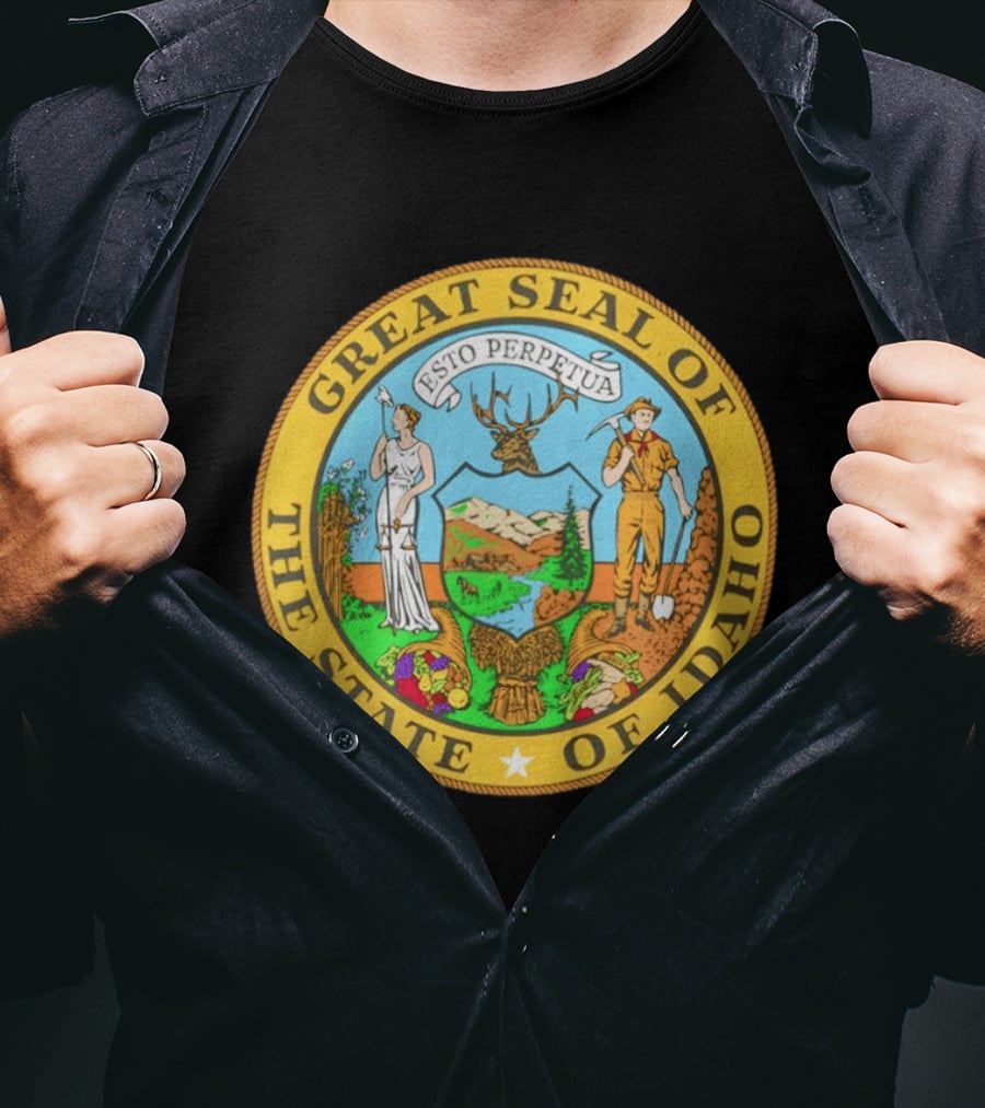 Great Seal Of The State Of Idaho Esto Perpetua T-Shirt