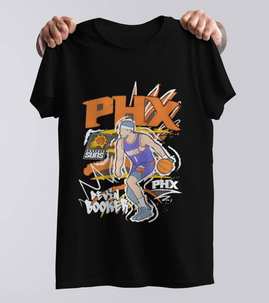 Phoenix Suns Devin Booker PHX Basketball Player T-Shirt