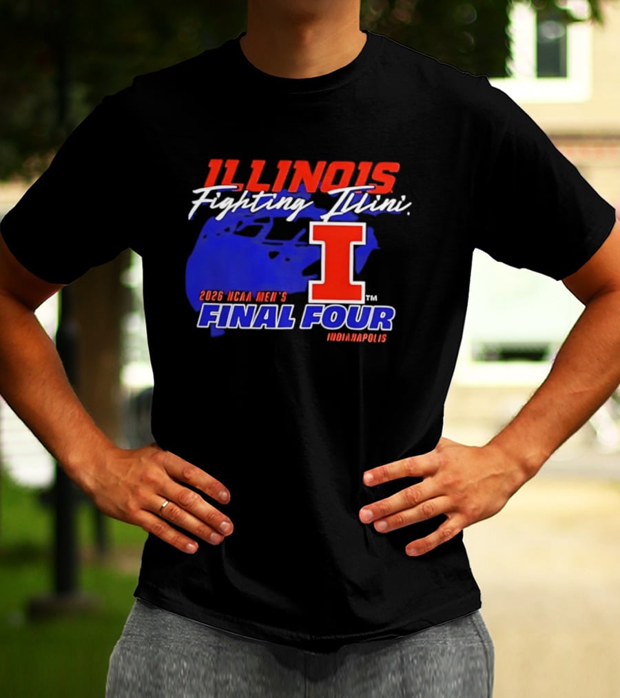 Illinois Fighting Illini 2026 NCAA Men's Final Four Indianapolis T-Shirt