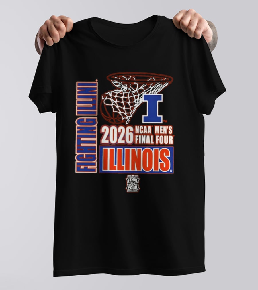 Illinois Fighting Illini 2026 NCAA Men's Final Four Basketball T-Shirt