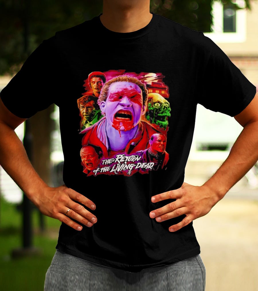 The Return Of The Living Dead I Can Smell Your Brains Horror Characters T-Shirt