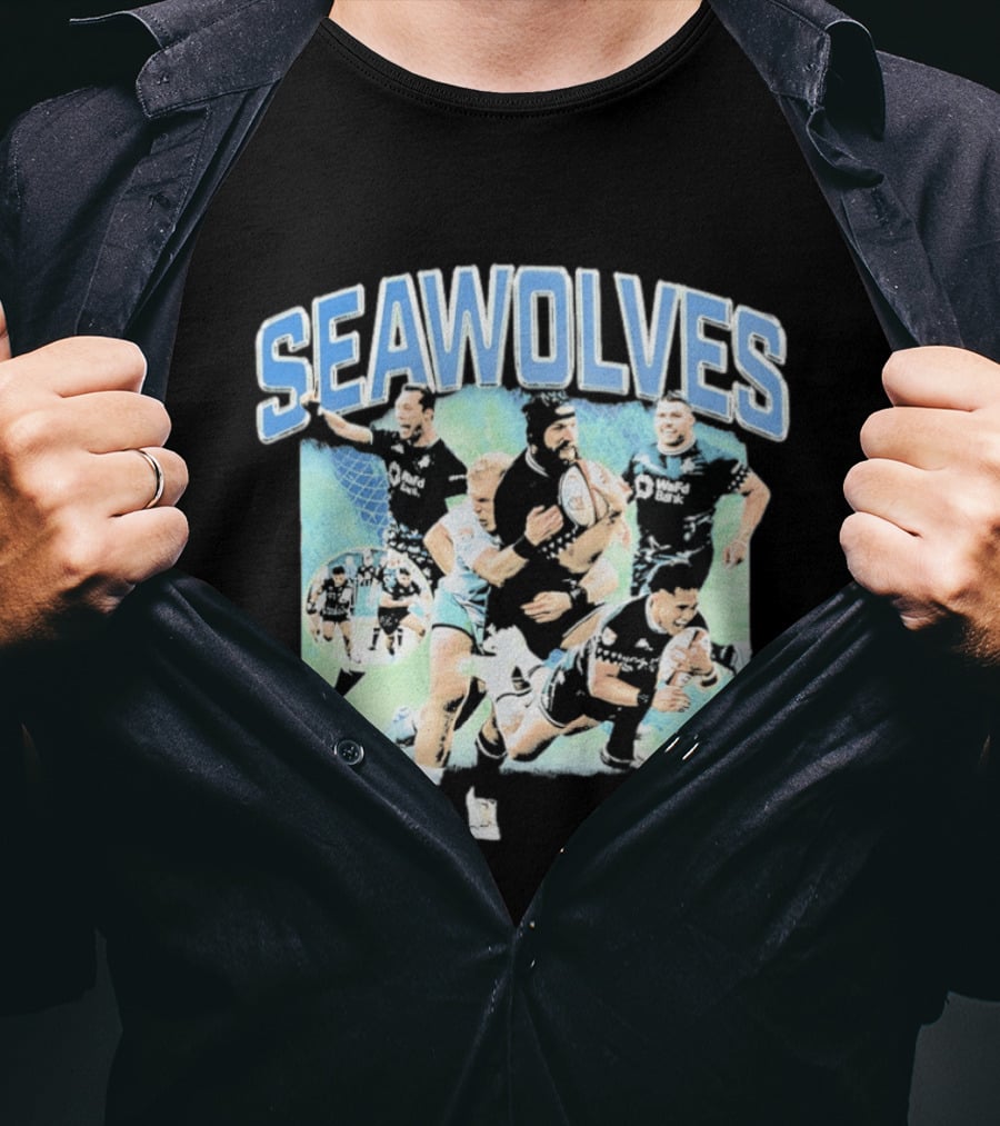 Seawolves Rugby Team Action Seattle Match Highlights T-Shirt