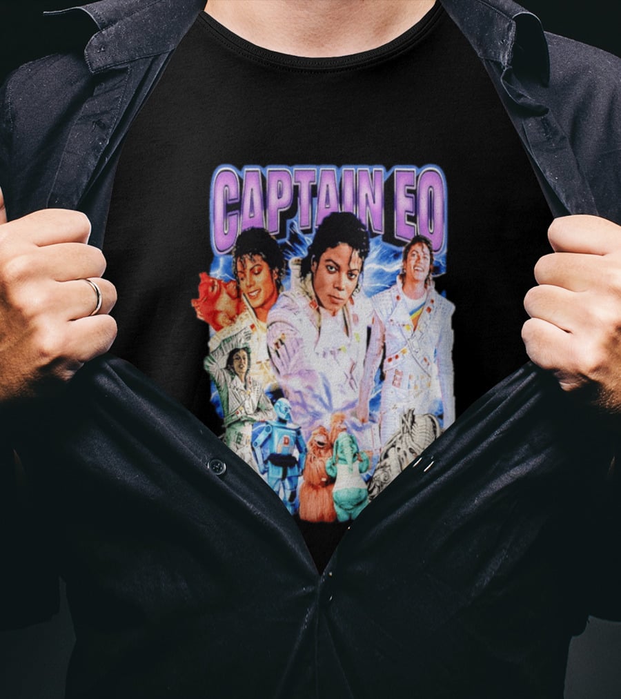 Captain EO Michael Jackson Sci Fi Adventure Cast Characters T-Shirt
