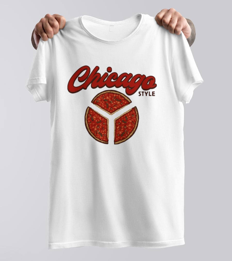 Chicago Style Deep Dish Pizza Slices T-Shirt