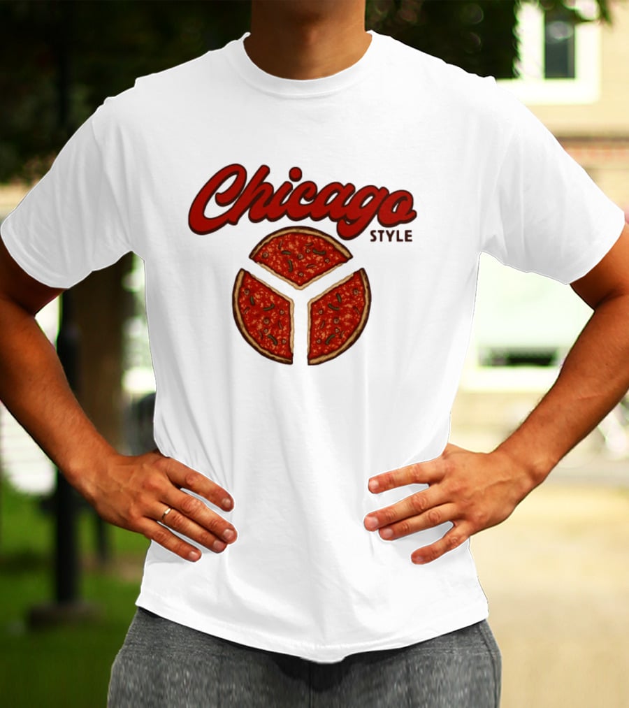 Chicago Style Deep Dish Pizza Slices T-Shirt