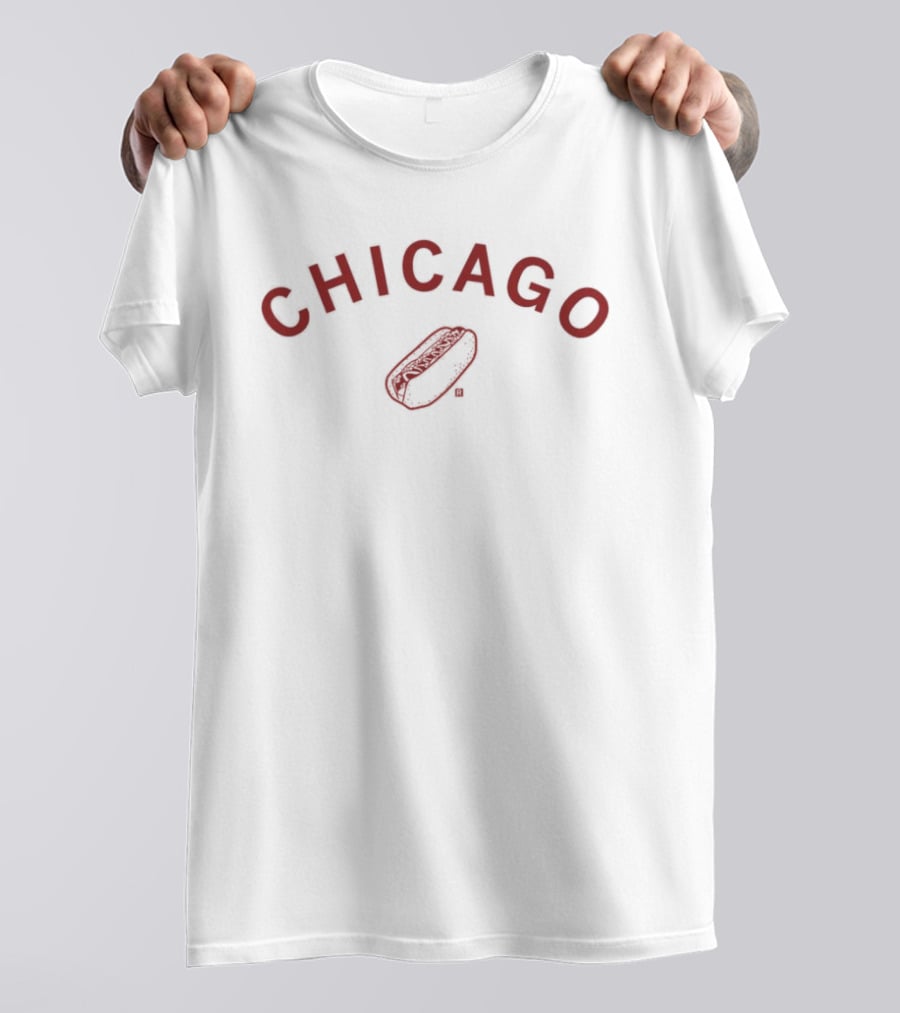 Chicago Hot Dog Sketch T-Shirt