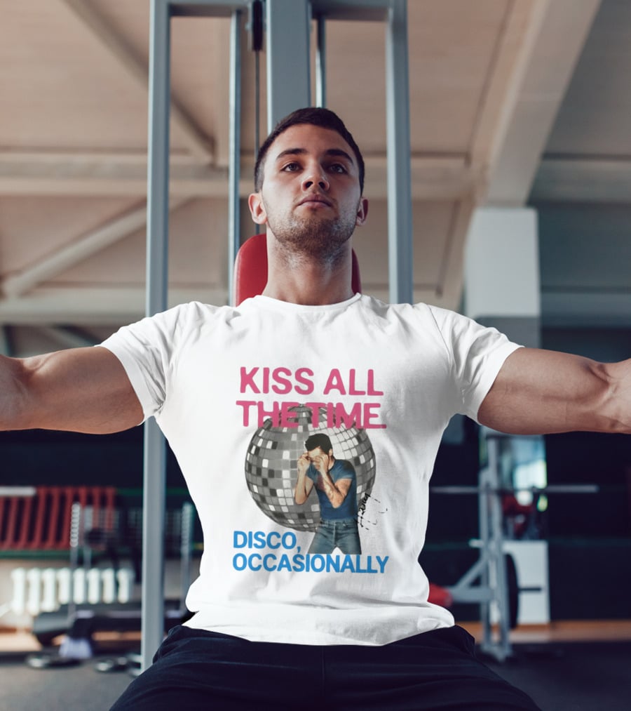 Kiss All The Time Disco Occasionally Retro Style Music Dance T-Shirt