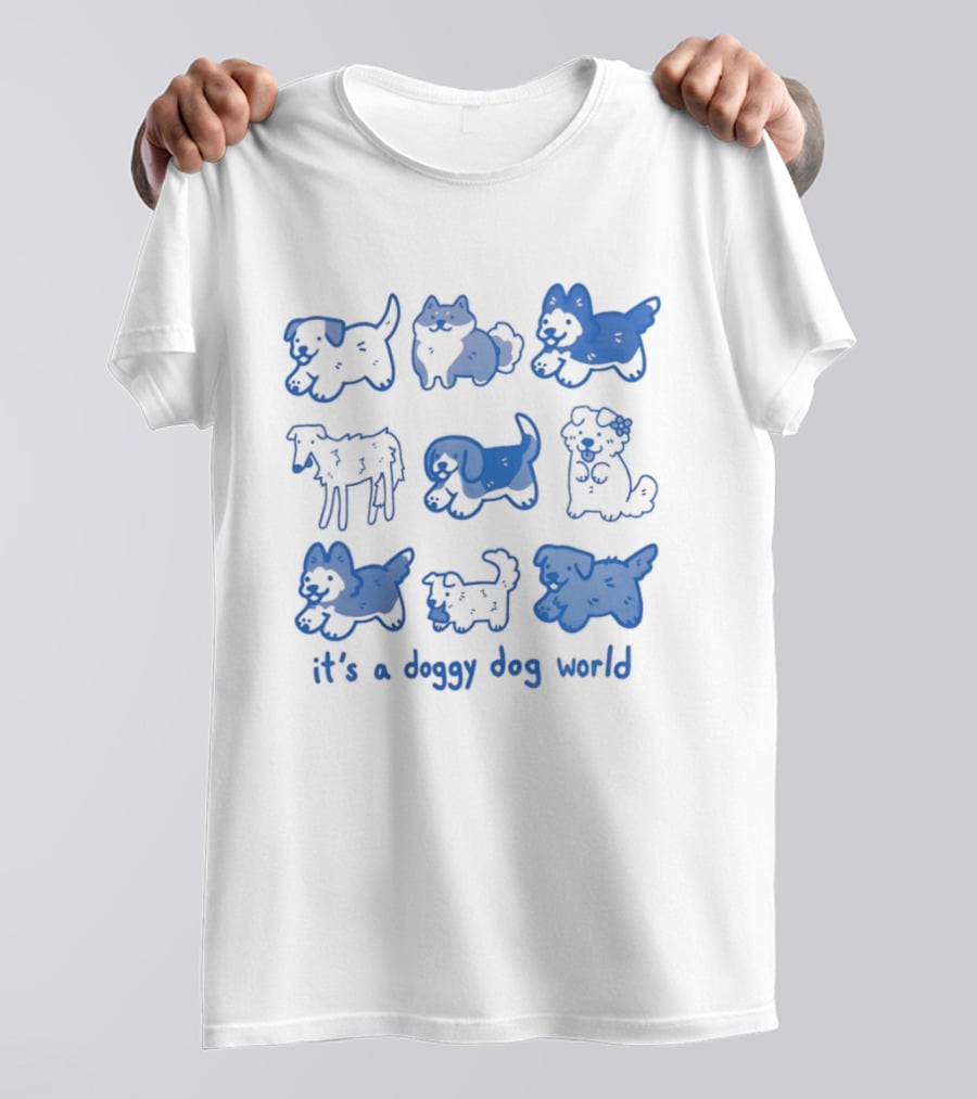 It's A Doggy Dog World Puppy T-Shirt