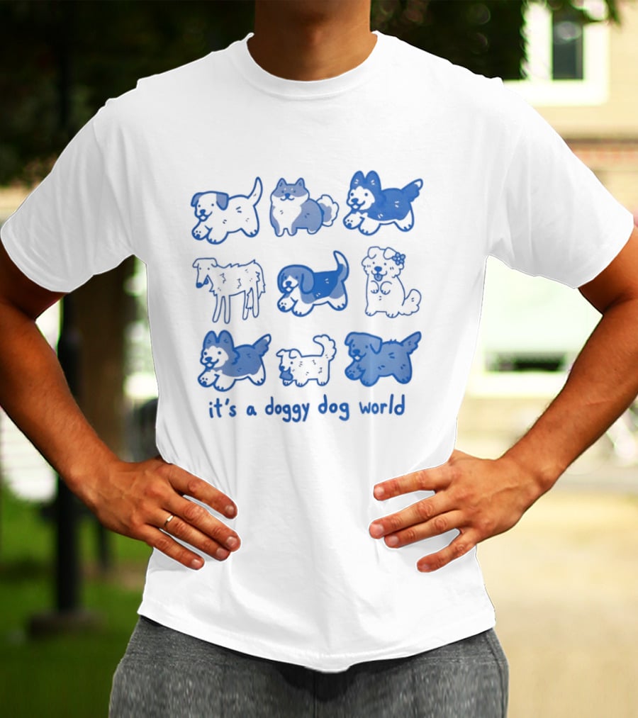It's A Doggy Dog World Puppy T-Shirt