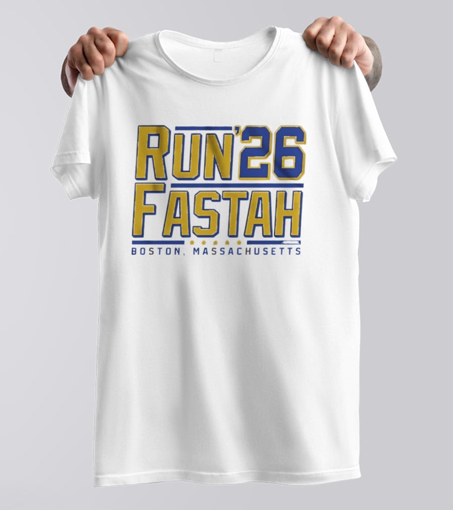 Run Fastah 26 Boston Massachusetts T-Shirt