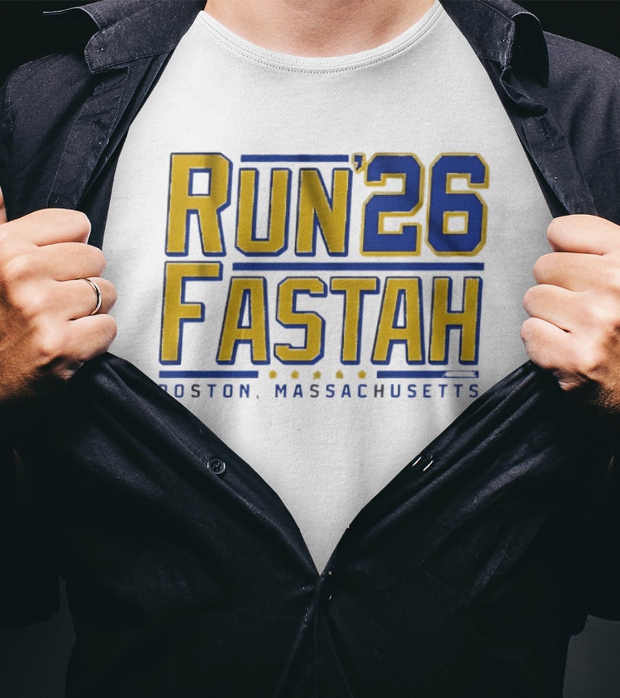 Run Fastah 26 Boston Massachusetts T-Shirt