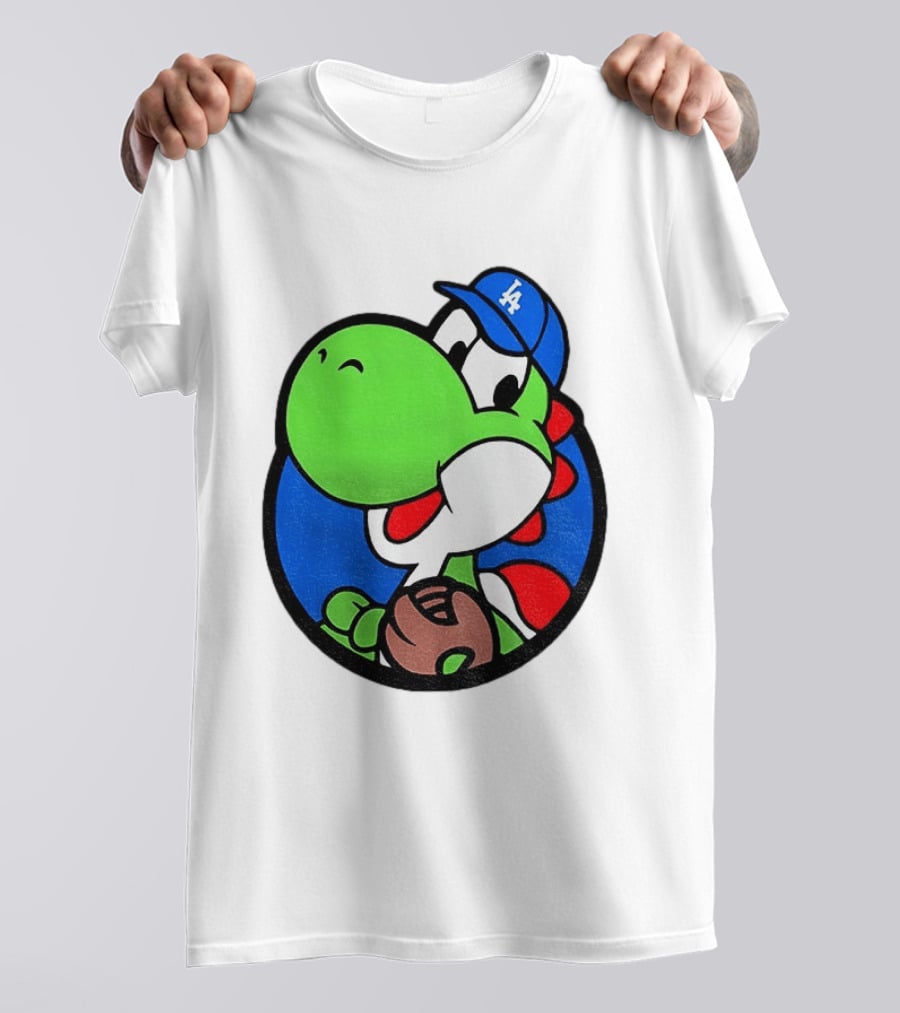 Super Mario Yoshi Los Angeles Dodgers Baseball MLB 2026 T-Shirt