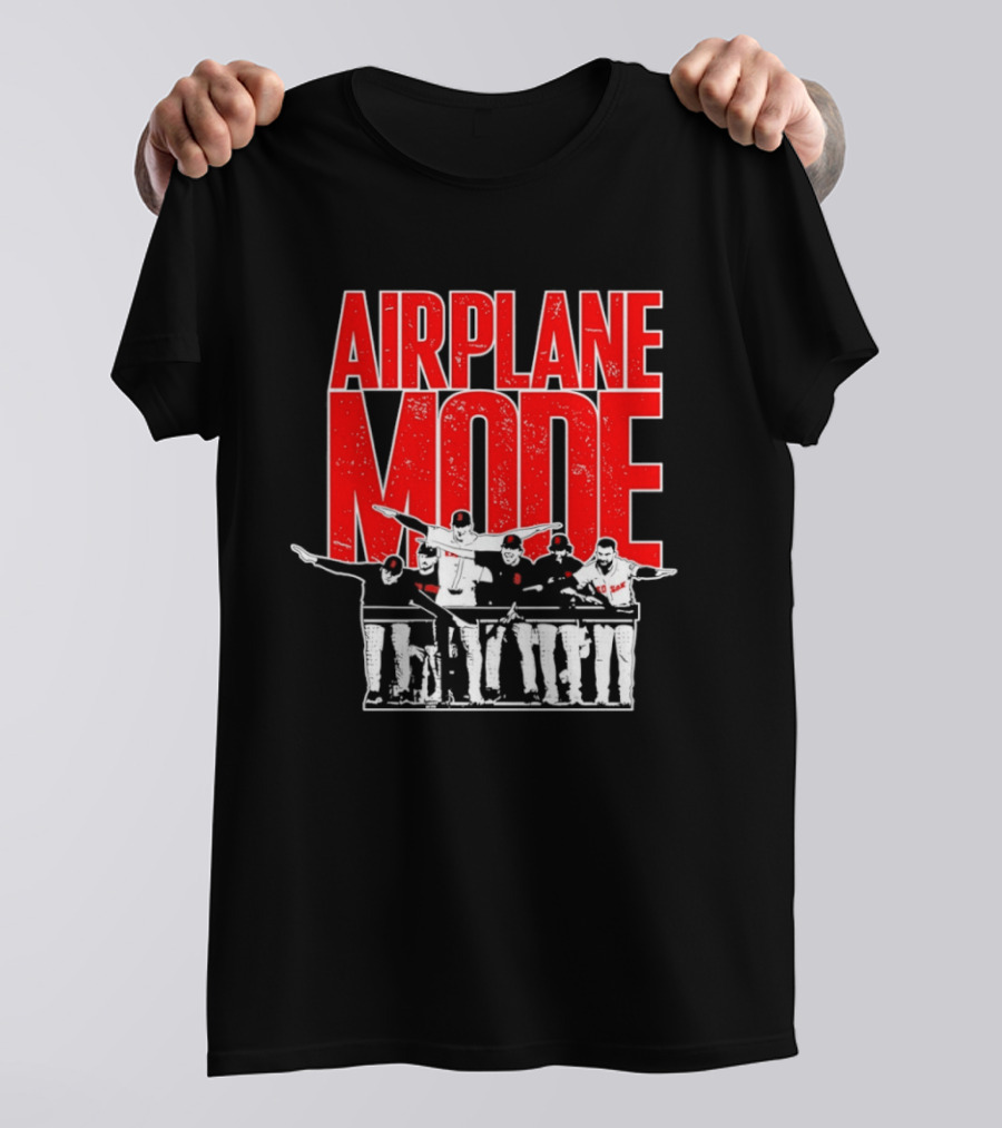Boston Red Sox Airplane Mode Celebration T-Shirt