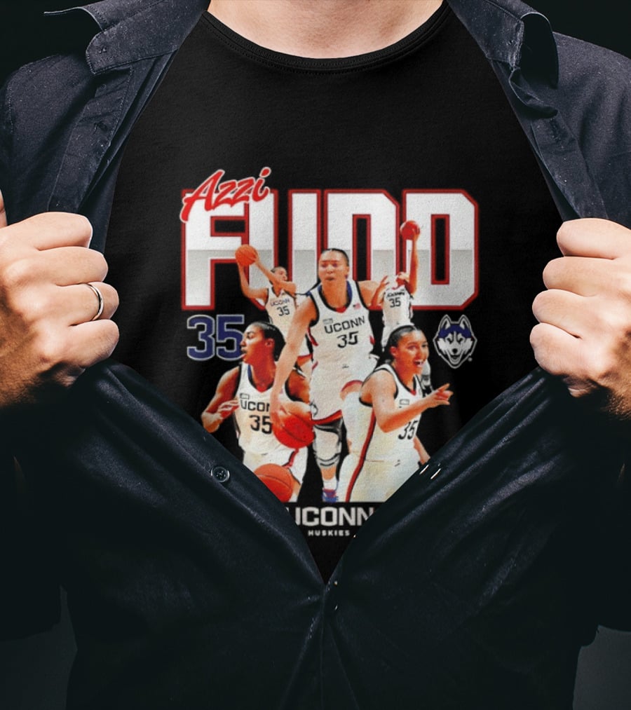 Azzi Fudd UConn Number 35 Huskies Basketball UConn Huskies T-Shirt