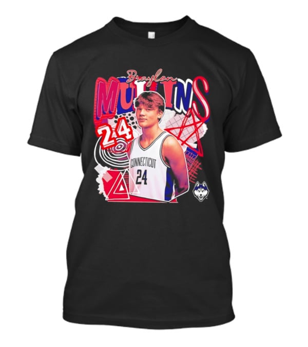 Braylon Mullins UConn Huskies Basketball 24 Collage T-Shirt