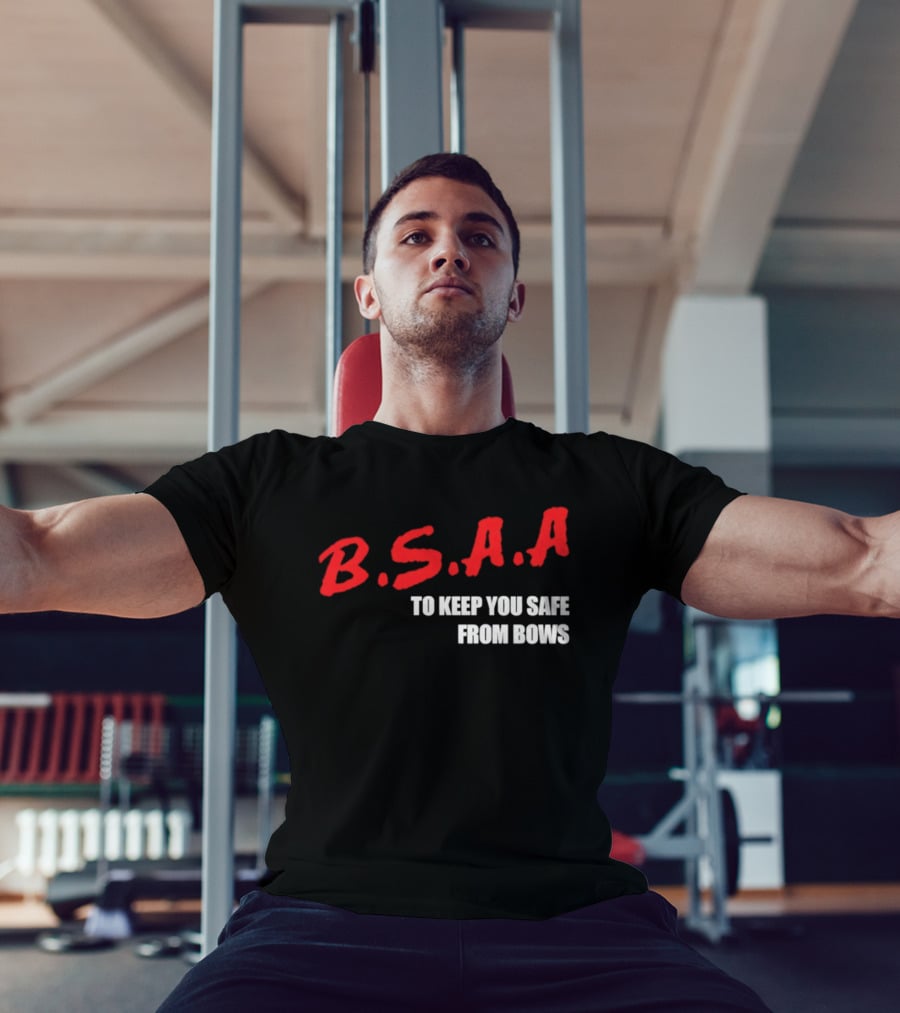 B.S.A.A. Keep You Safe From Bows Resident Evil Merch T-Shirt