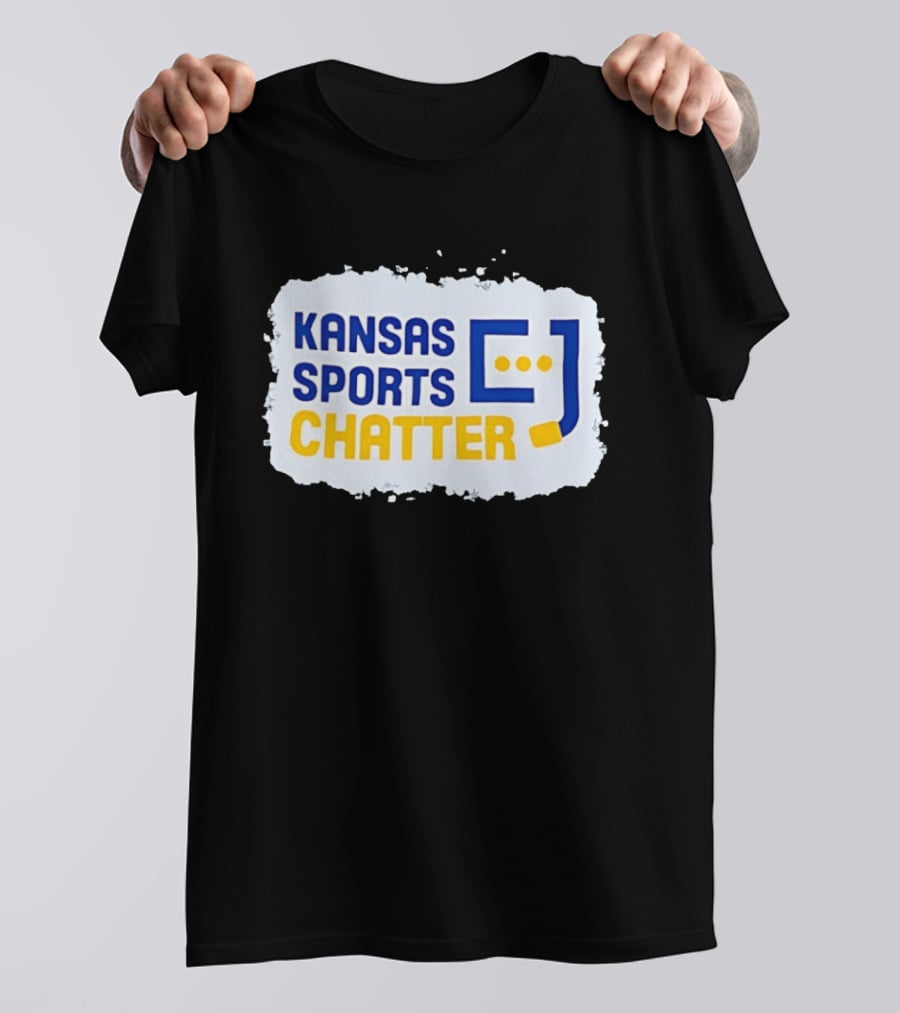 Kansas Sports Chatter Hockey Stick And Speech Bubbles T-Shirt