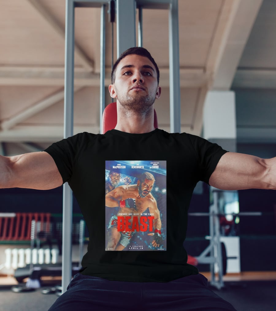 Daniel MacPherson Luke Hemsworth Russell Crowe MMA Beast Movie Legends In The Cage April 10 2026 T-Shirt