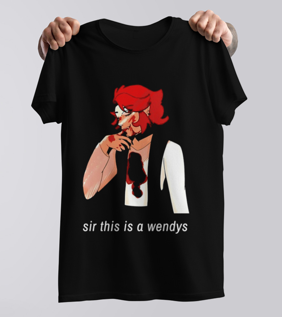 Sir This Is A Wendys Red Haired Character With White T-Shirt