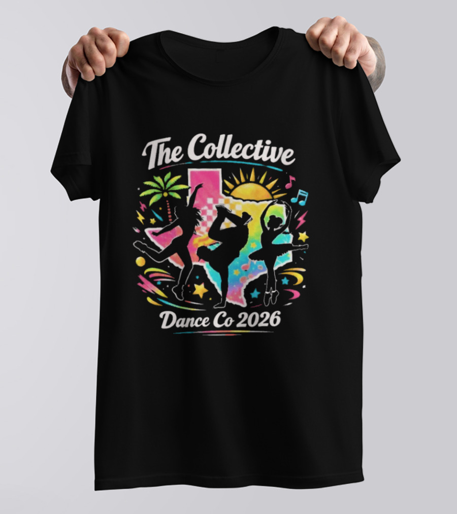 The Collective Dance Co 2026 Colorful Silhouettes And Tropical Vibes T-Shirt