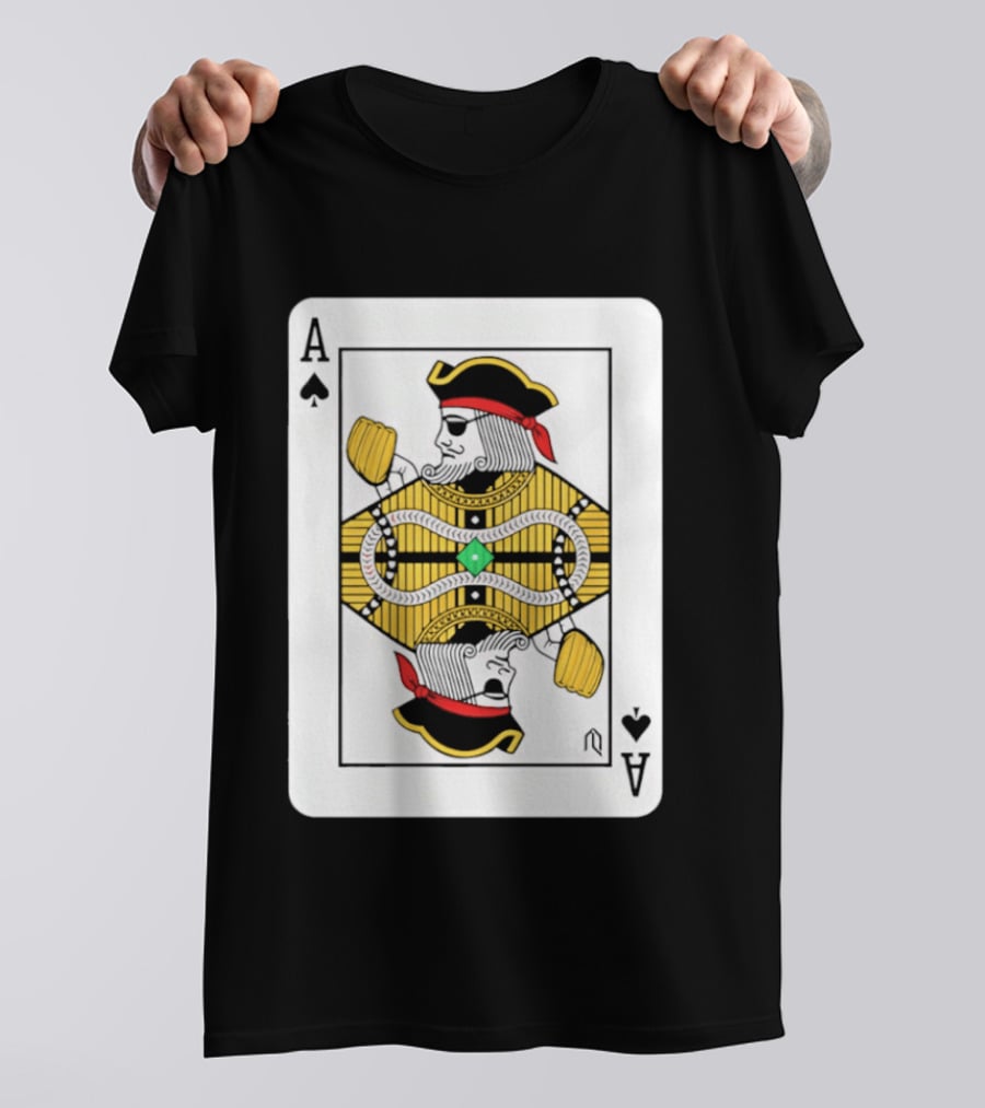 Pittsburgh Pirates Ace Of Spades Playing Card Baseball T-Shirt
